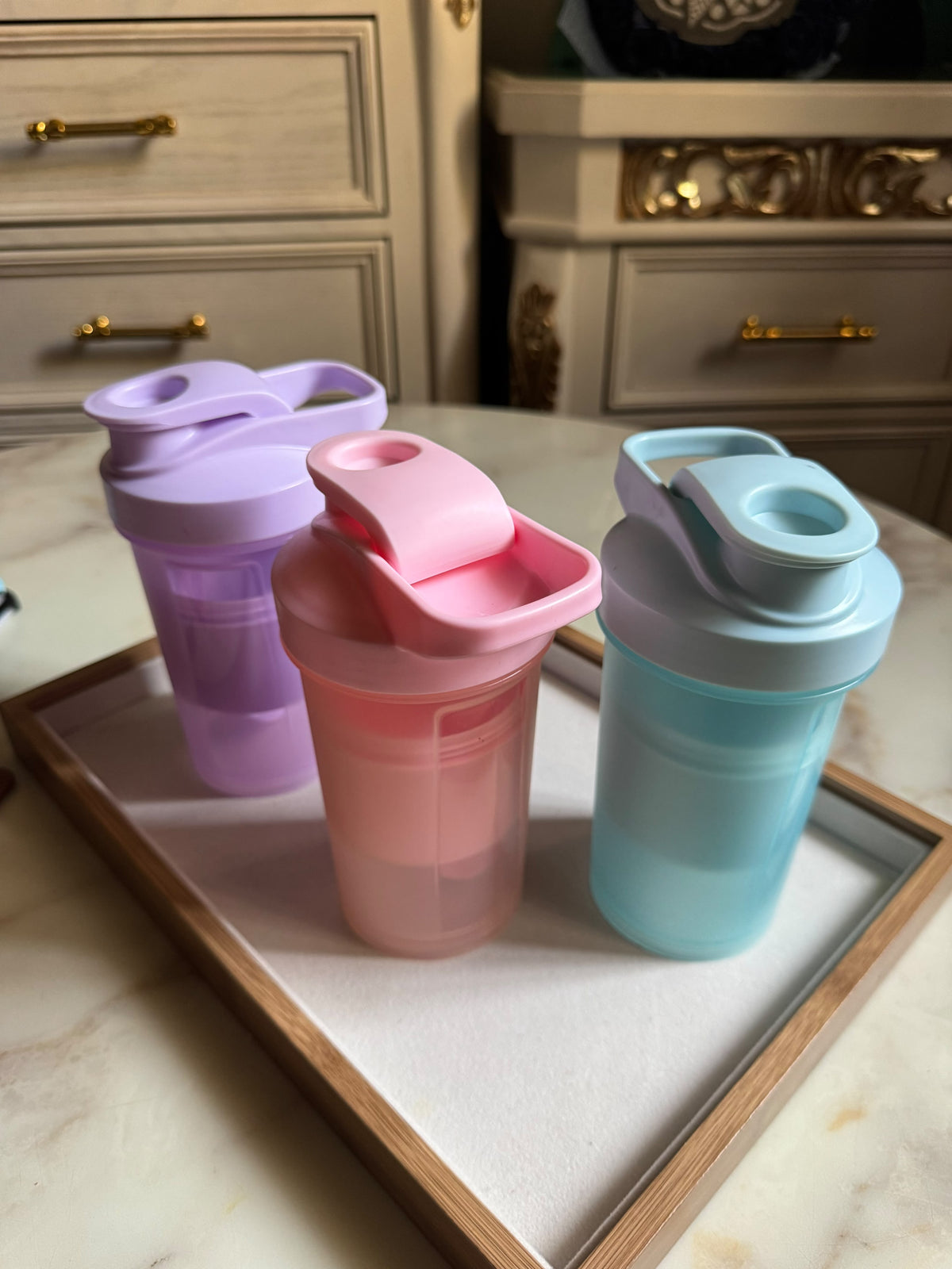 Portable Protein Shaker Bottle