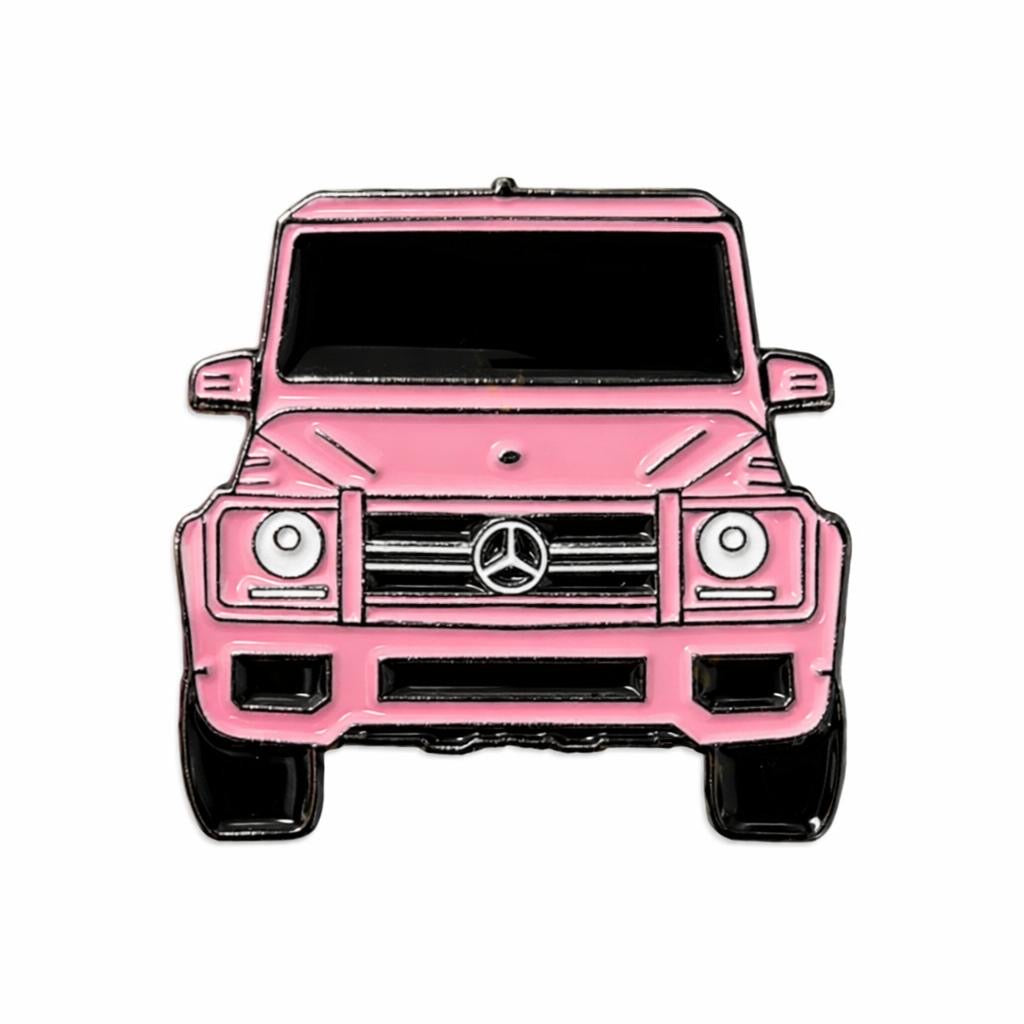 Pink Mercedes G-Wagon – Metal Phone Charm Sticker