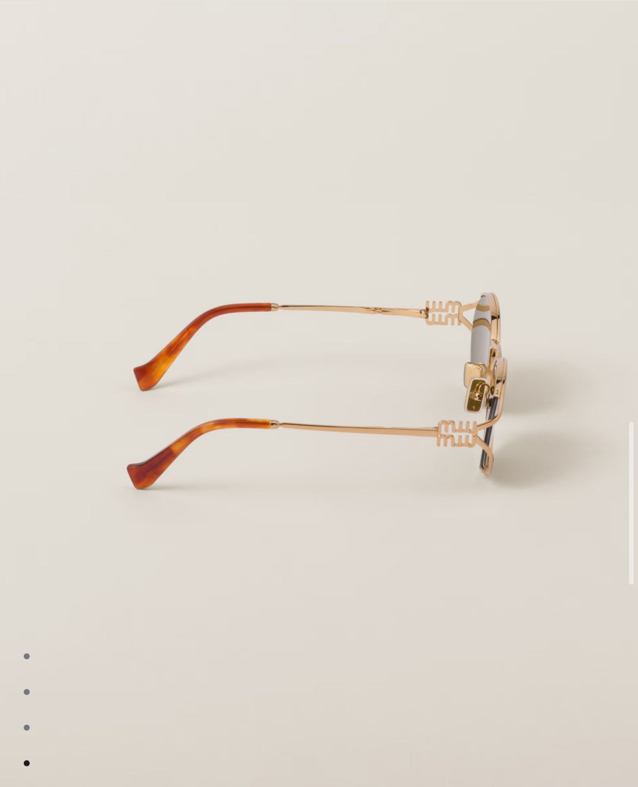 Brown shade Miu miu metal frame glasses v5 (Direct delivery)