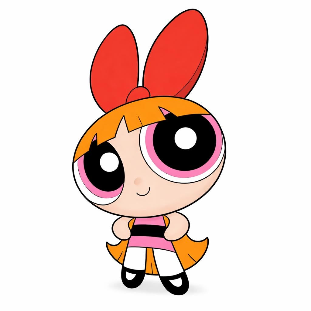 Orange girl – Metal Phone Charm Sticker