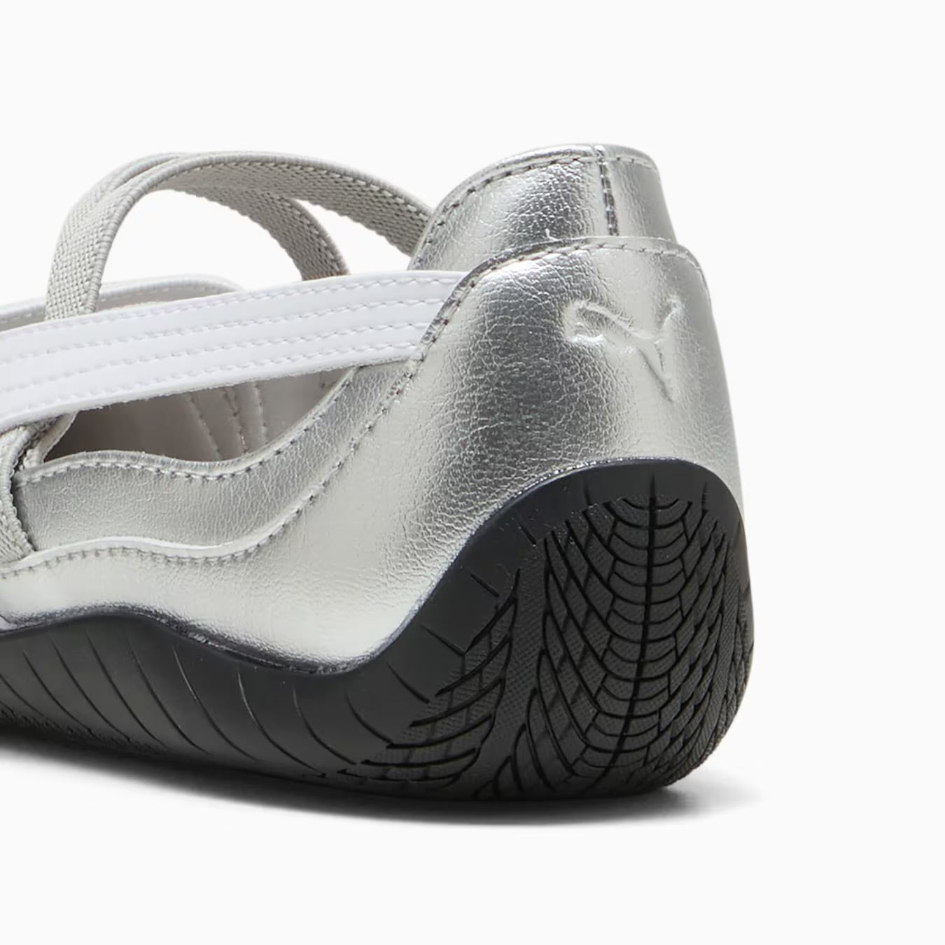 Puma Silver-White Speedcat Ballet Metallic Shoes Women