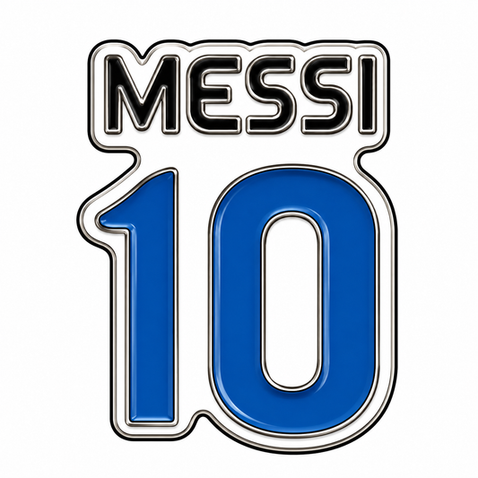Messi 10 Metal Phone Charm Sticker
