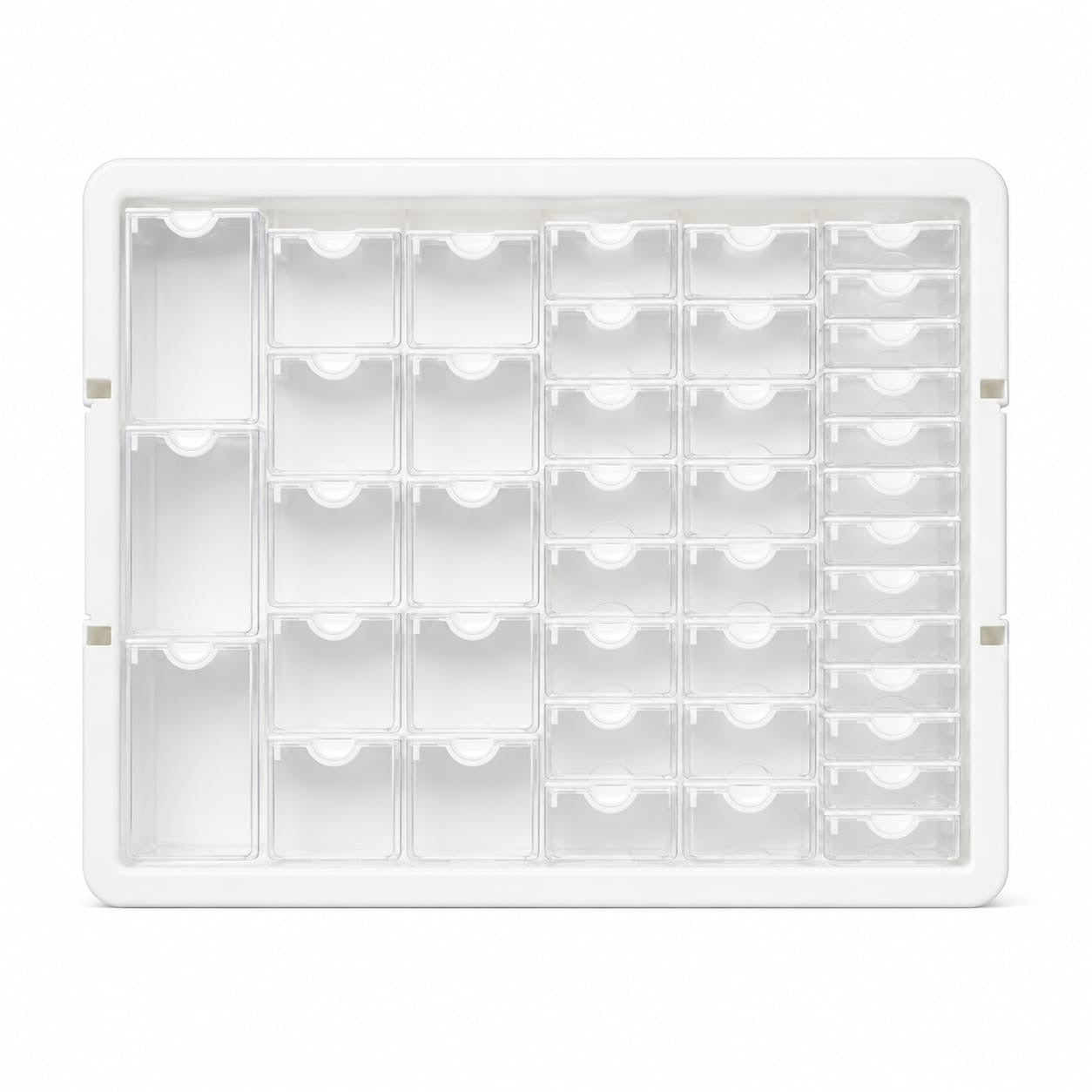 Plastic storage transparent drawer storage grid (15 to 20)