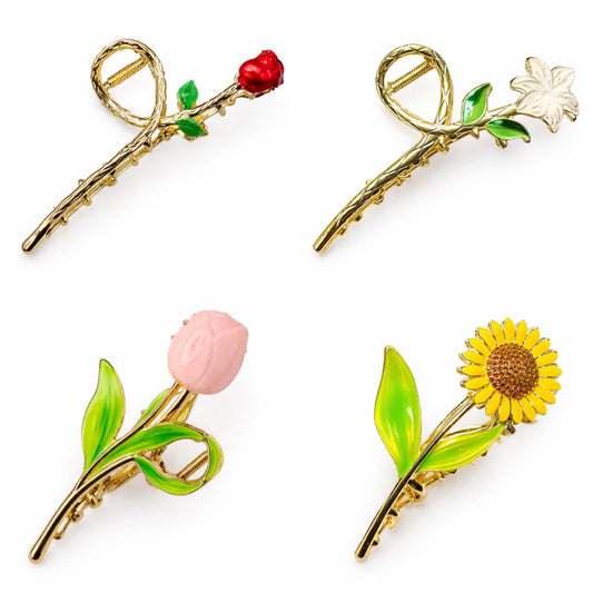 Flower Metal Hair Claw’s