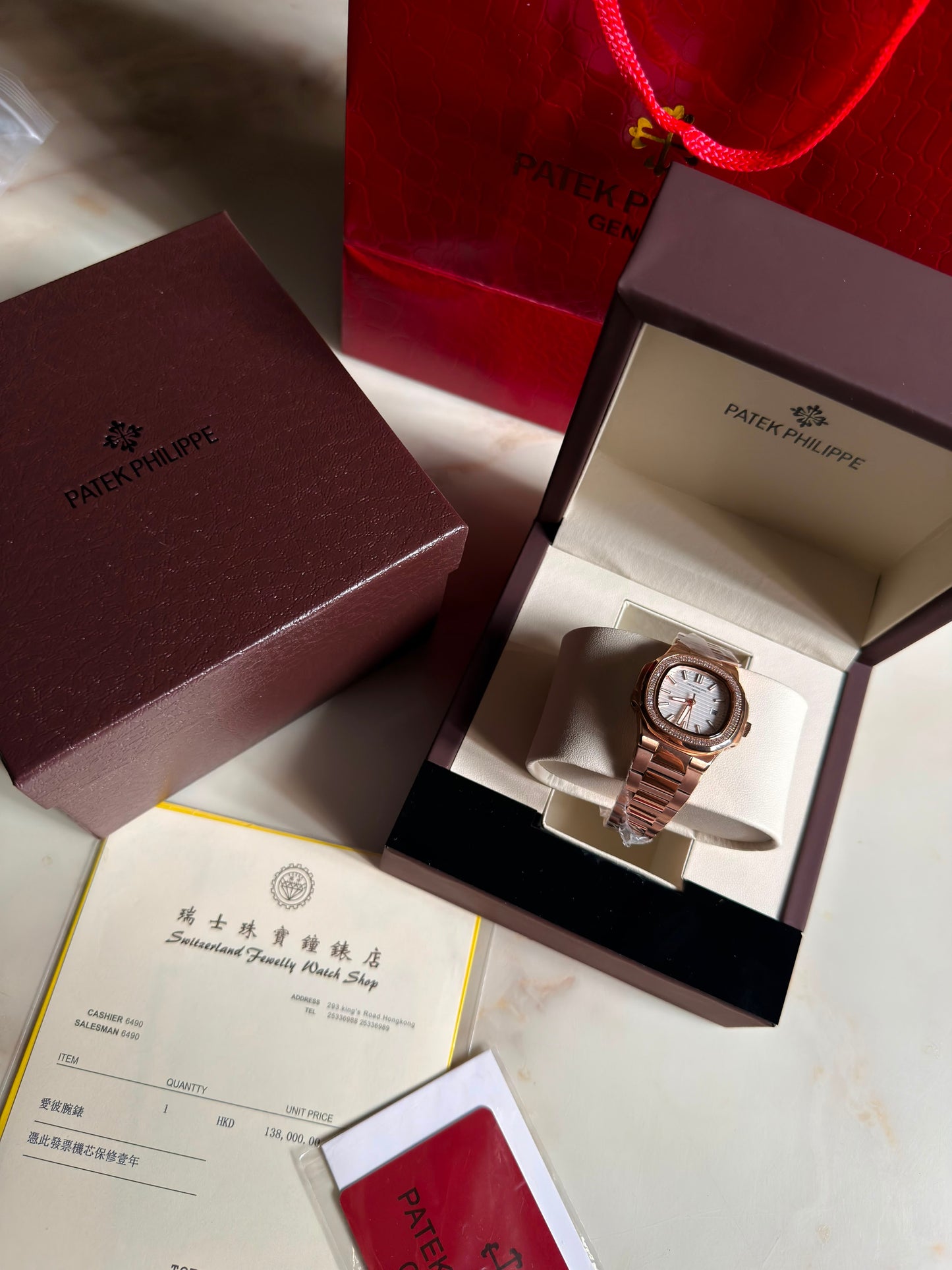 Patek Philippe Nautilus Rose Gold -Lux&Co (With Box & Proper Packaging)