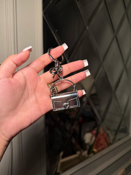 Silver Coach Bag Charm (IMMEDIATE DELIVERY AVAILABLE)