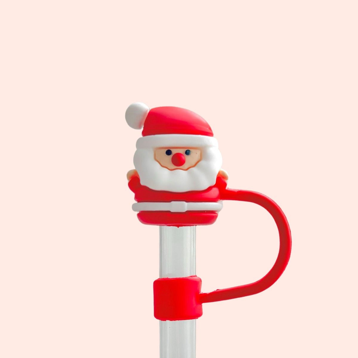 Santa Claus straw cover