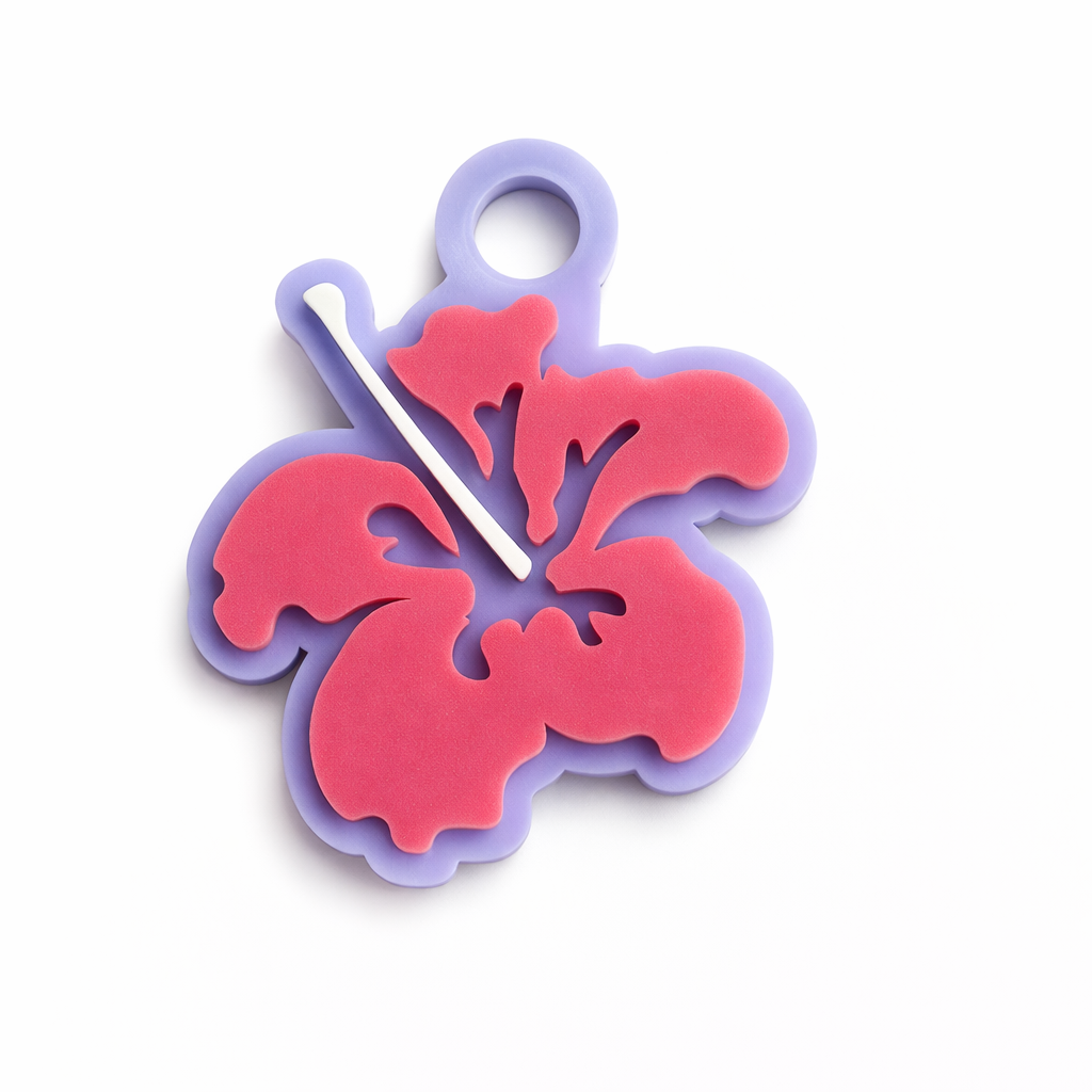 Acrylic tumbler lids charm keychain