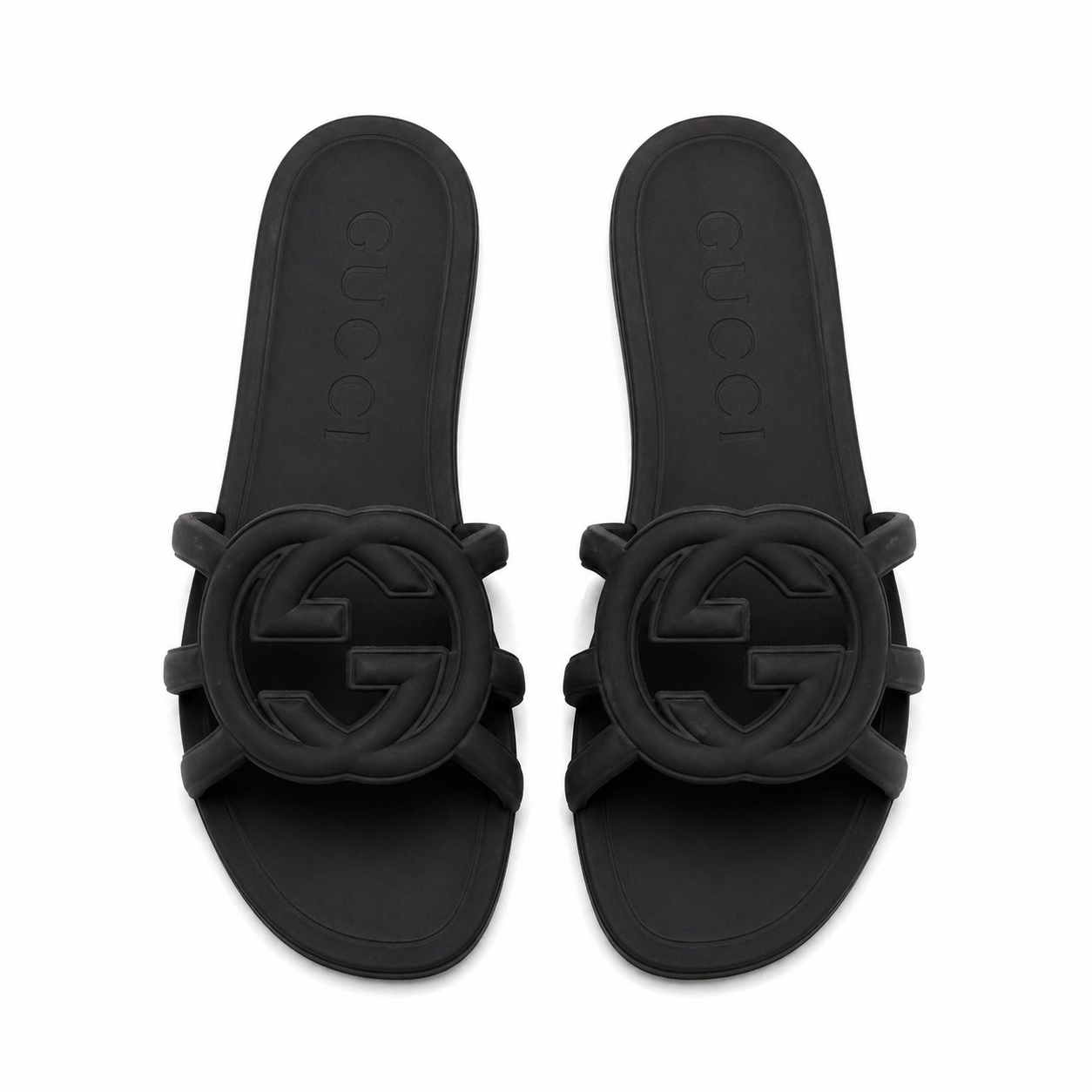 Gucci Double G Black Basic Flats(With Box & Proper Packaging)