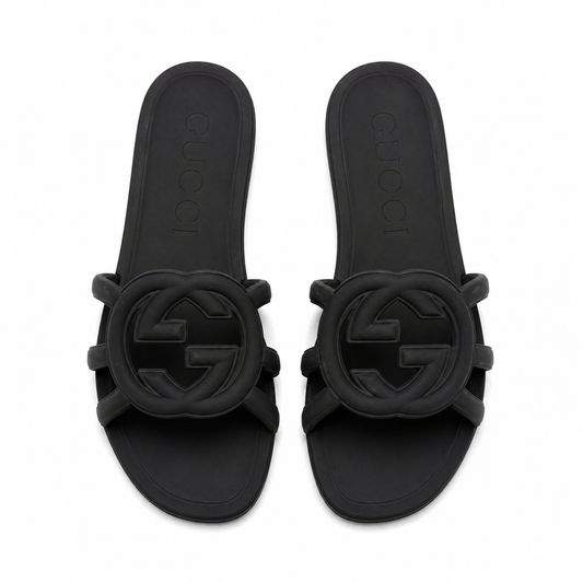 Gucci Double G Black Basic Flats(With Box & Proper Packaging)
