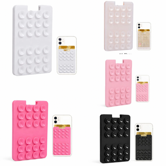 Suction card holder grippy