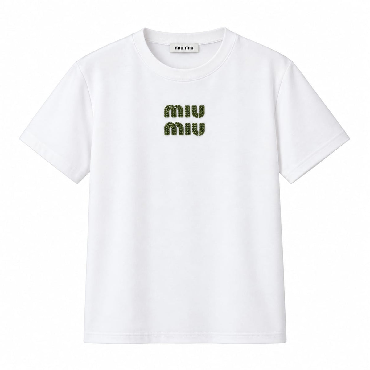 Basic Miu Miu Logo T-Shirt