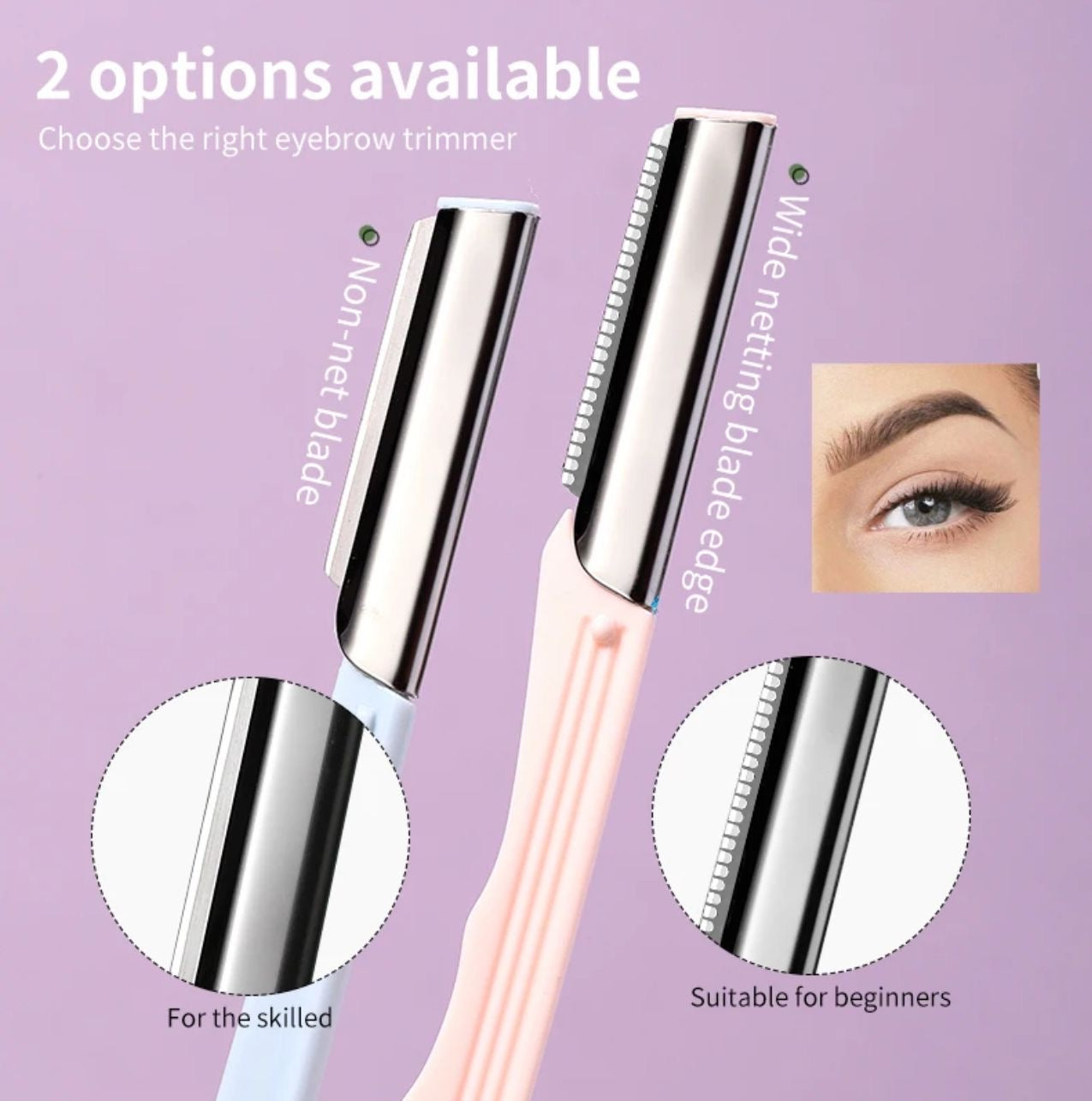 Professional 2 pcs facial razors with box