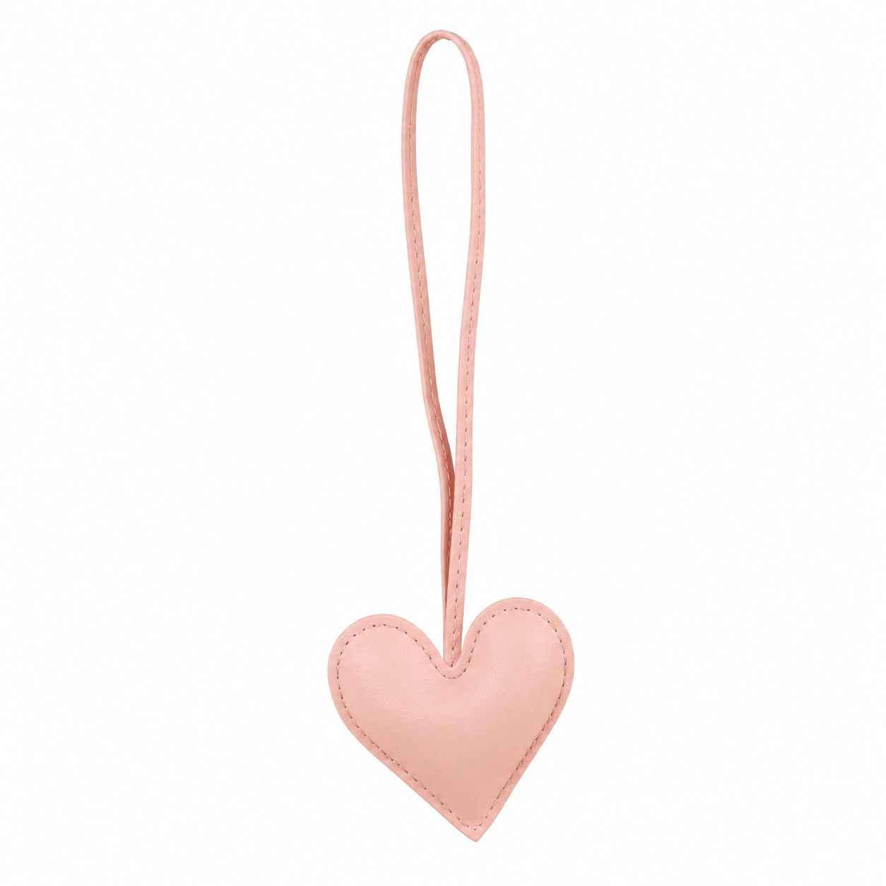 Heart Leather Bag Charm