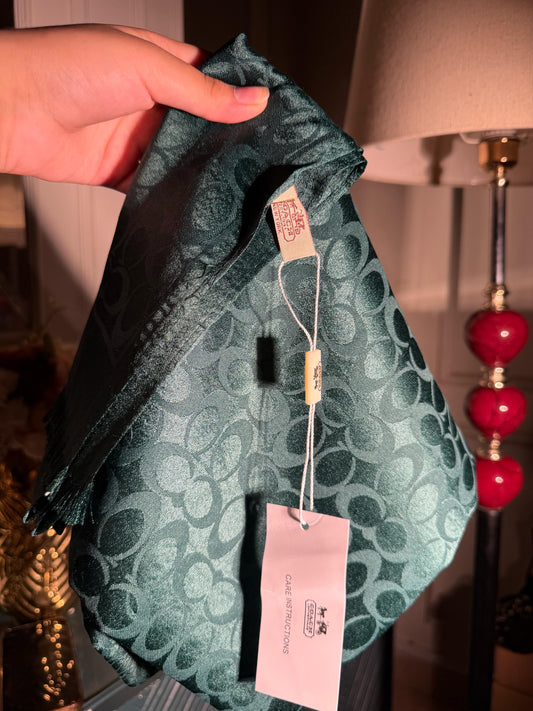 Coach Green scarf/ stole (IMMEDIATE DELIVERY AVAILABLE)