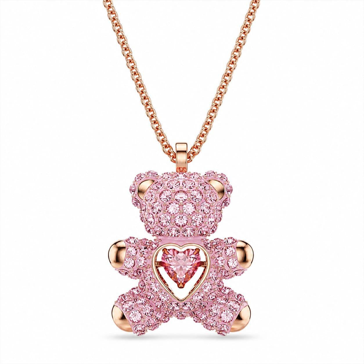 SWAROVSKI- teddy pendant(with box & proper packaging)