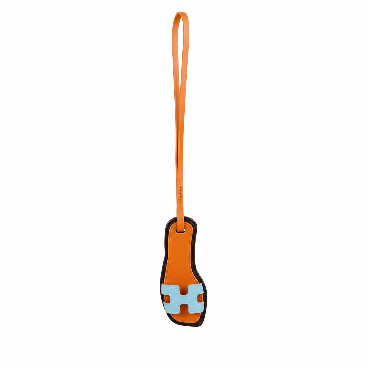 Hermes Mini Sandal Leather Bag Charm