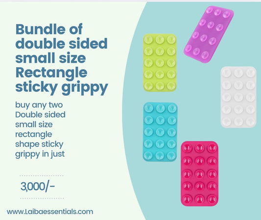 2 Double sided small rectangle sticky grippy bundle 3