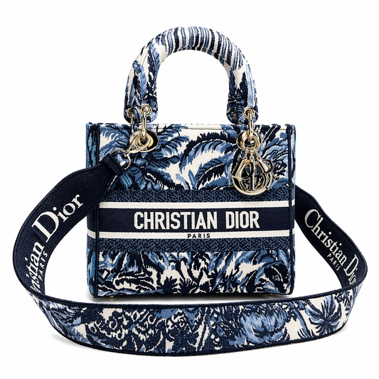 Dior blue printed lady bag