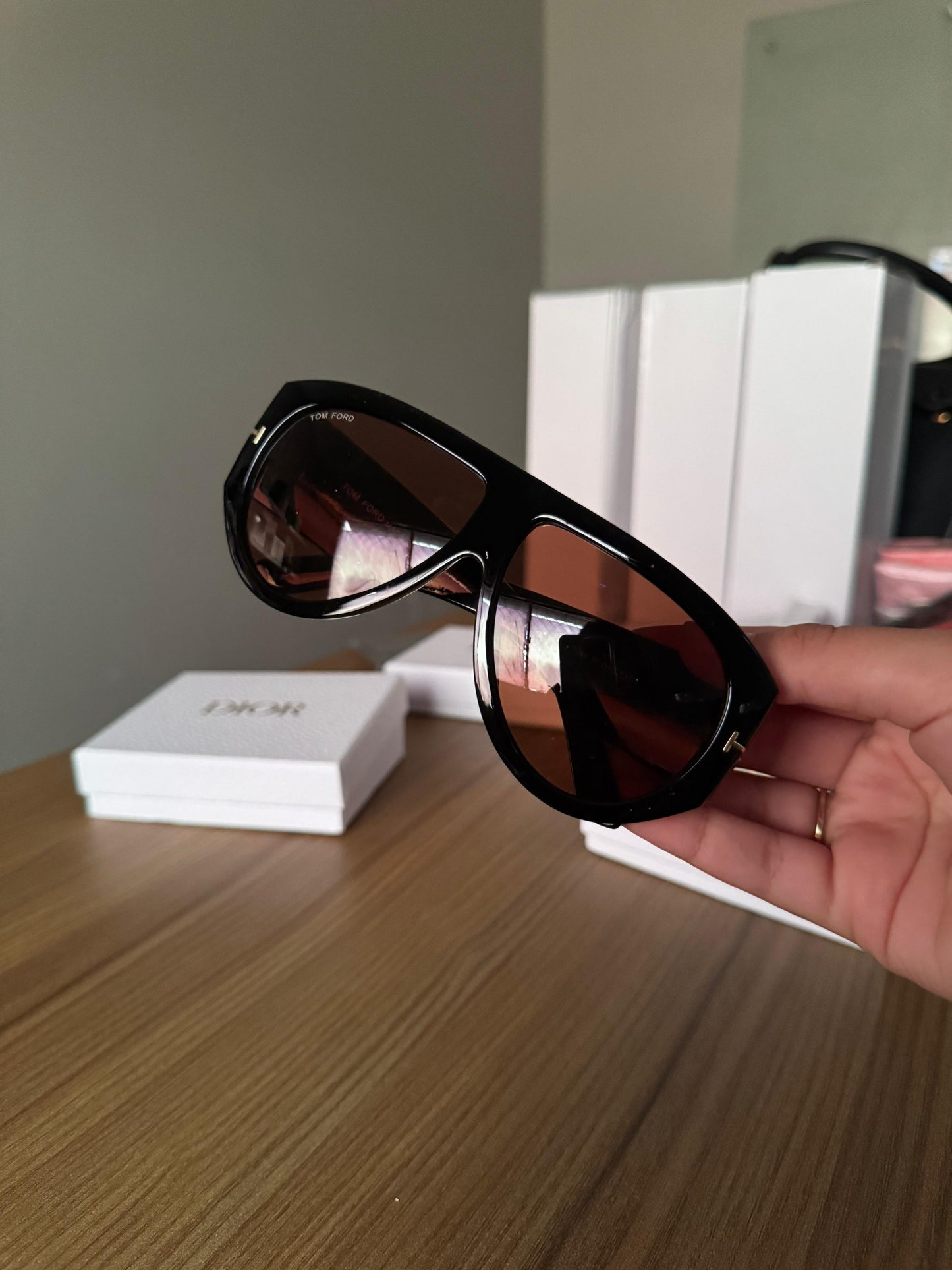 Tom Ford Ft1044 Black Sunglasses With Yellow Lenses
