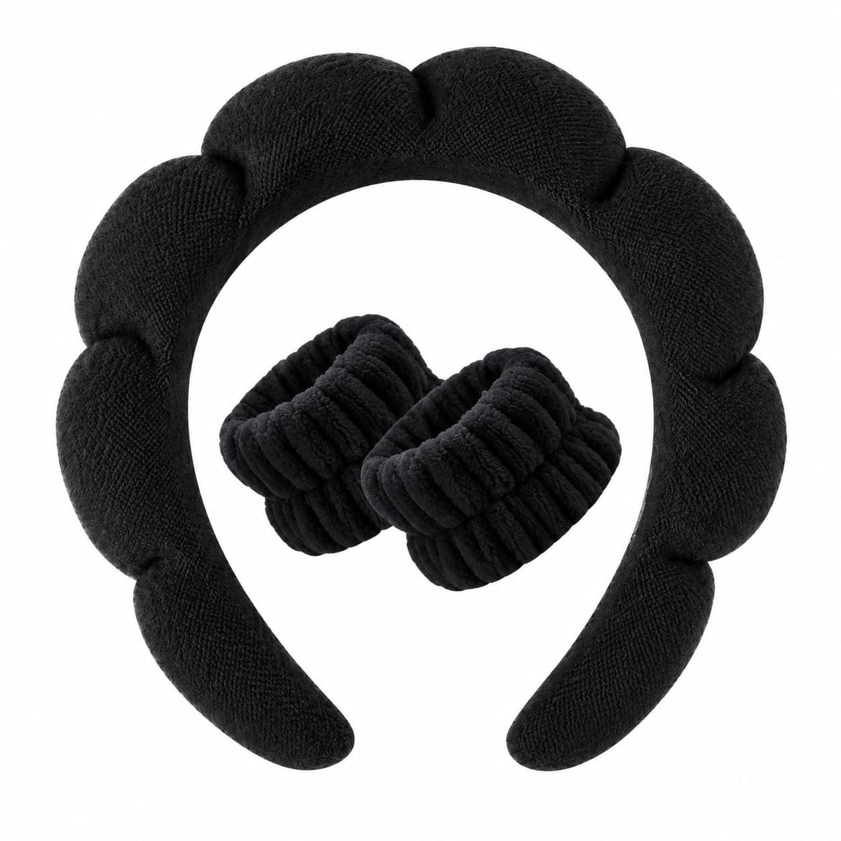 Fluffy Spa Headband Set – 2 Pcs