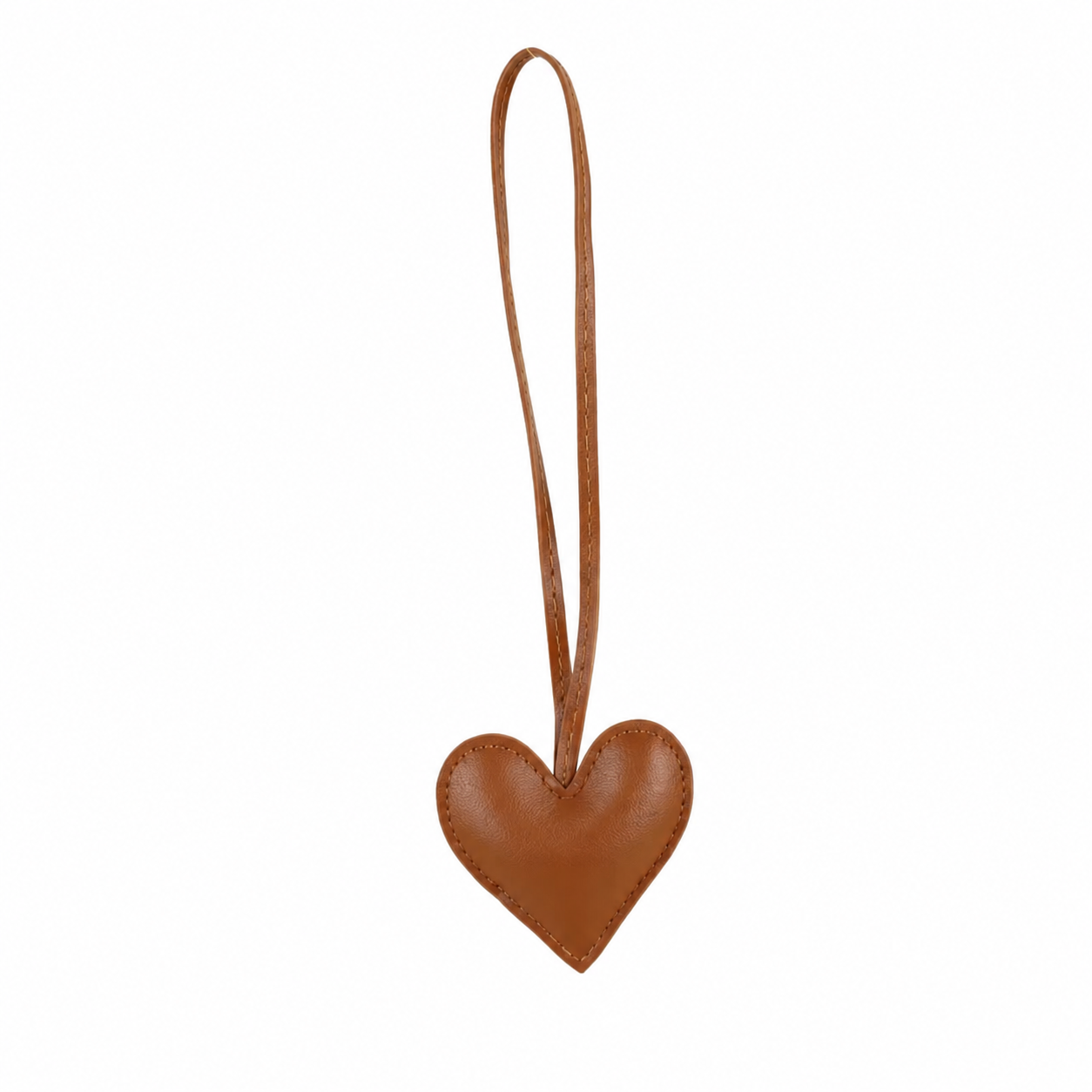 Heart Leather Bag Charm