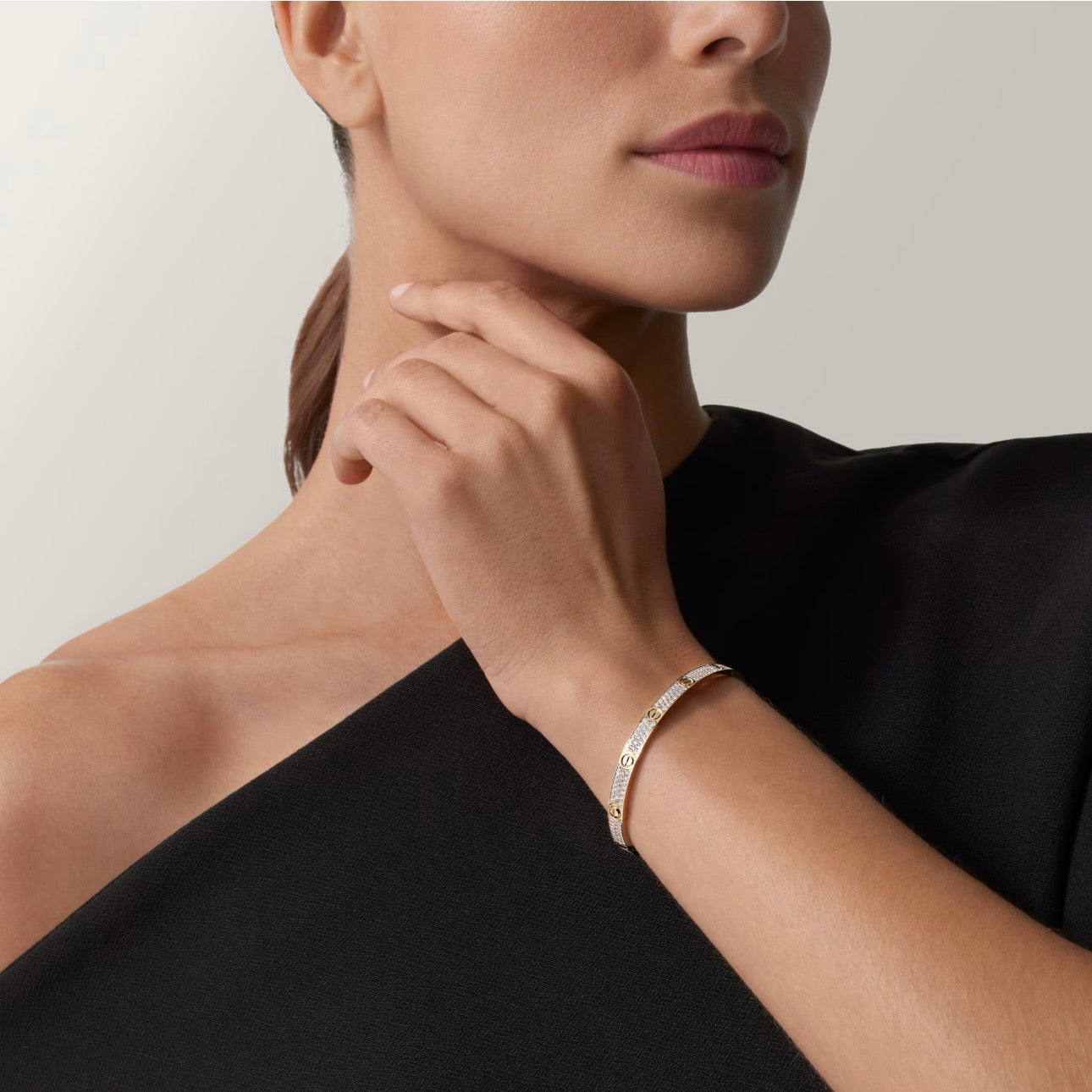 Cartier LOVE BRACELET, MEDIUM MODEL, PAVED