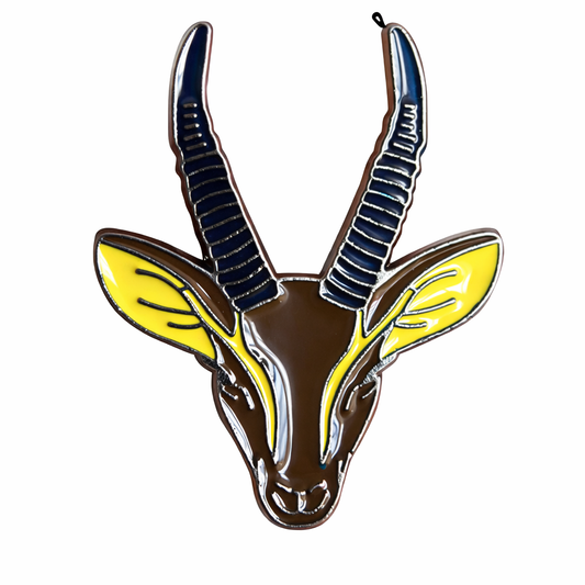 Gazelle Head Metal Phone Sticker