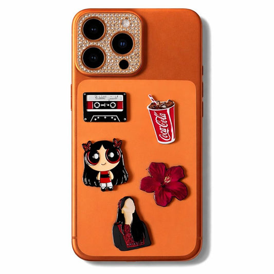 Metal Phone Charm Sticker Pack 
of 5 Bundle 29