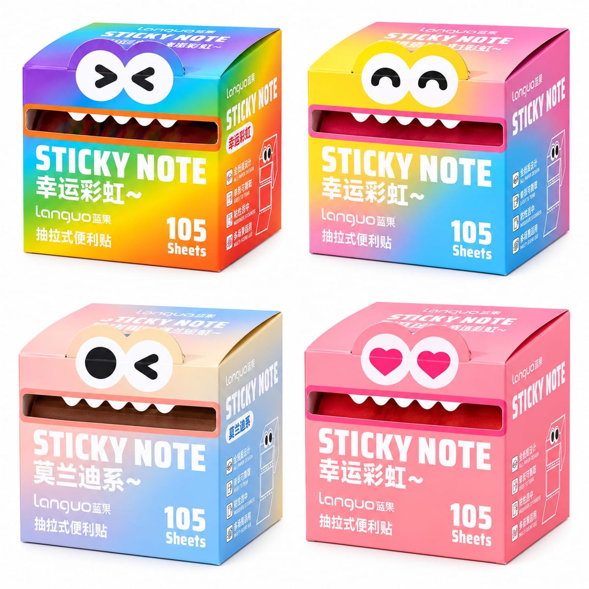 Mr. Paper Pull-Out Transparent Sticky Notes