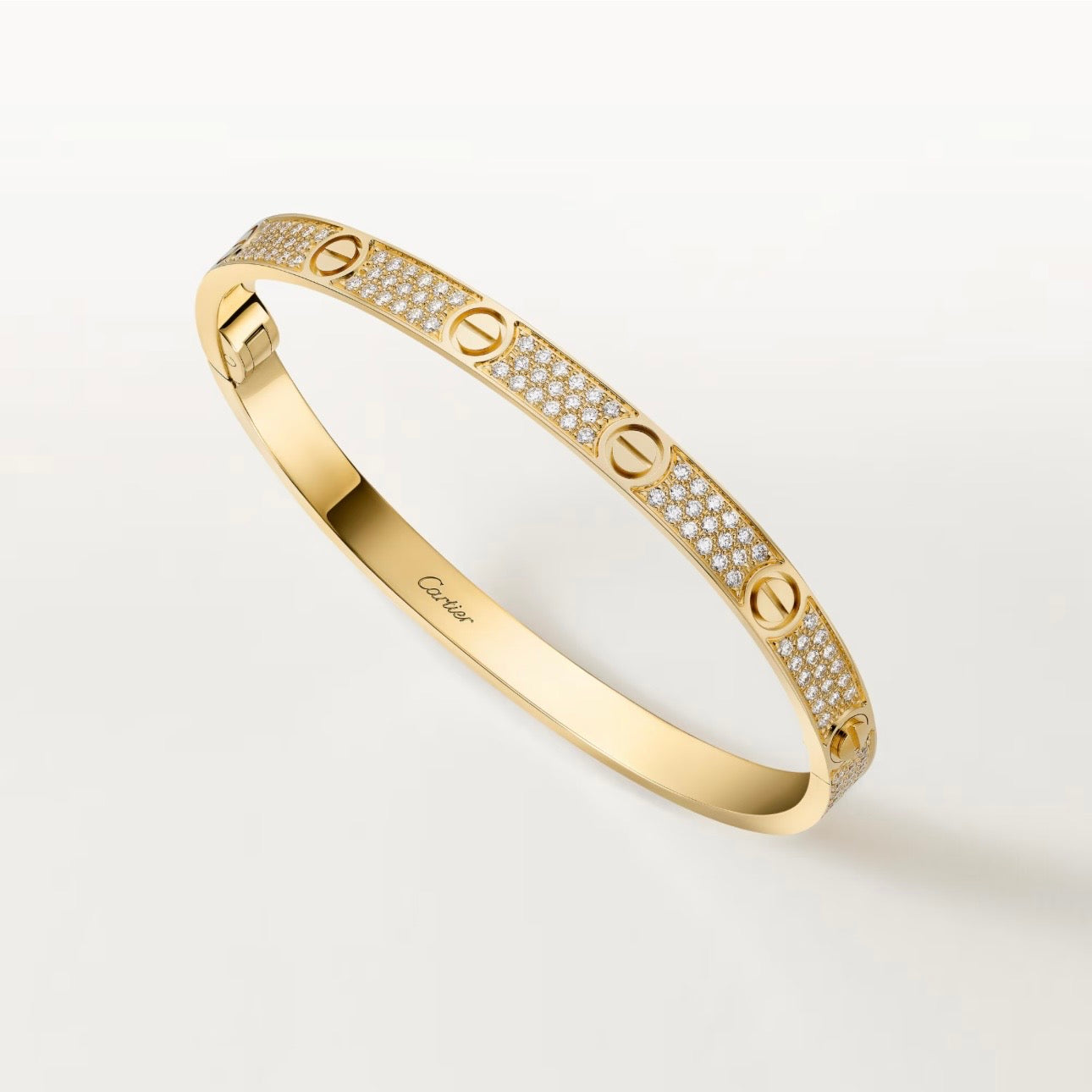 Cartier LOVE BRACELET, MEDIUM MODEL, PAVED