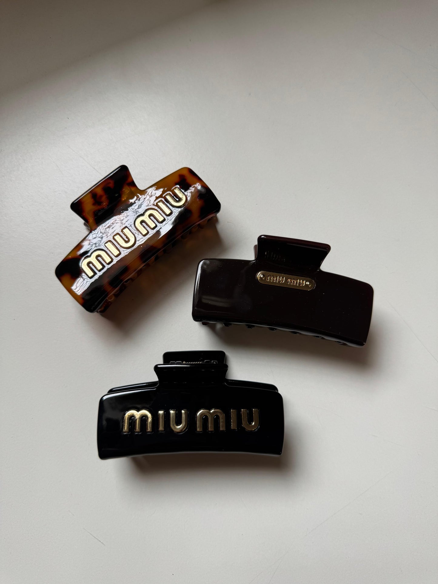 Miu Miu Signature Hair Claw Clips