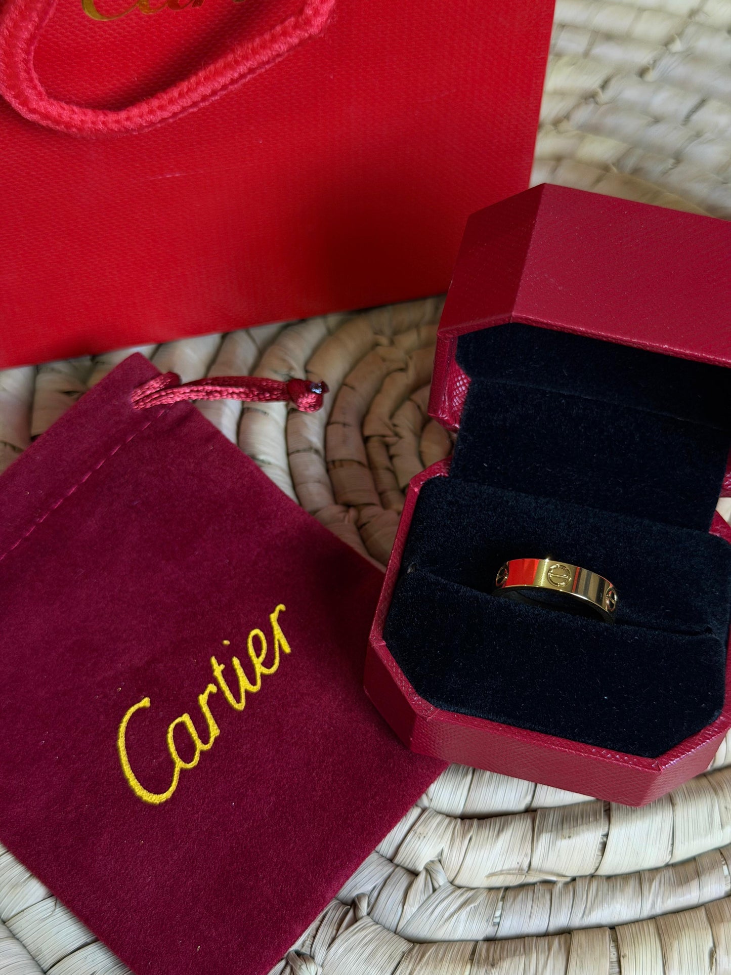 Cartier- LOVE RING, CLASSIC MODEL( with box & proper packaging)