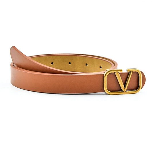 Brown Valentino leather belt
