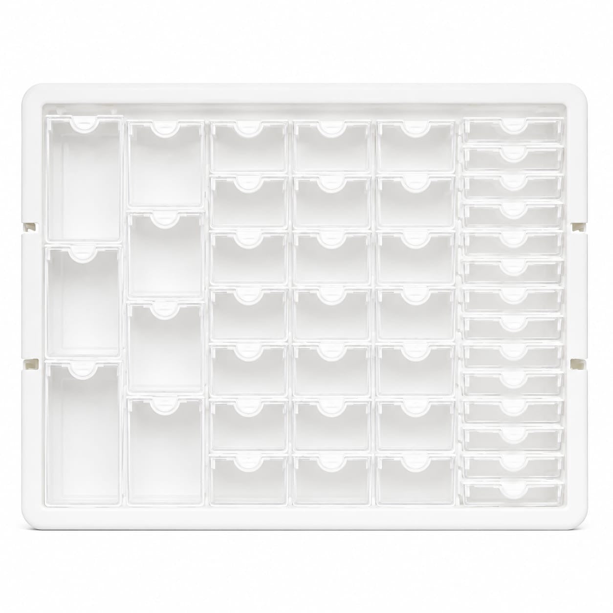 Plastic storage transparent drawer storage grid (15 to 20)