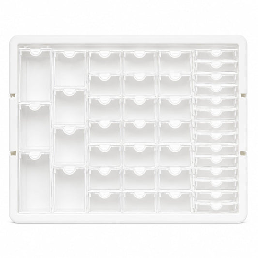 Plastic storage transparent drawer storage grid (15 to 20)