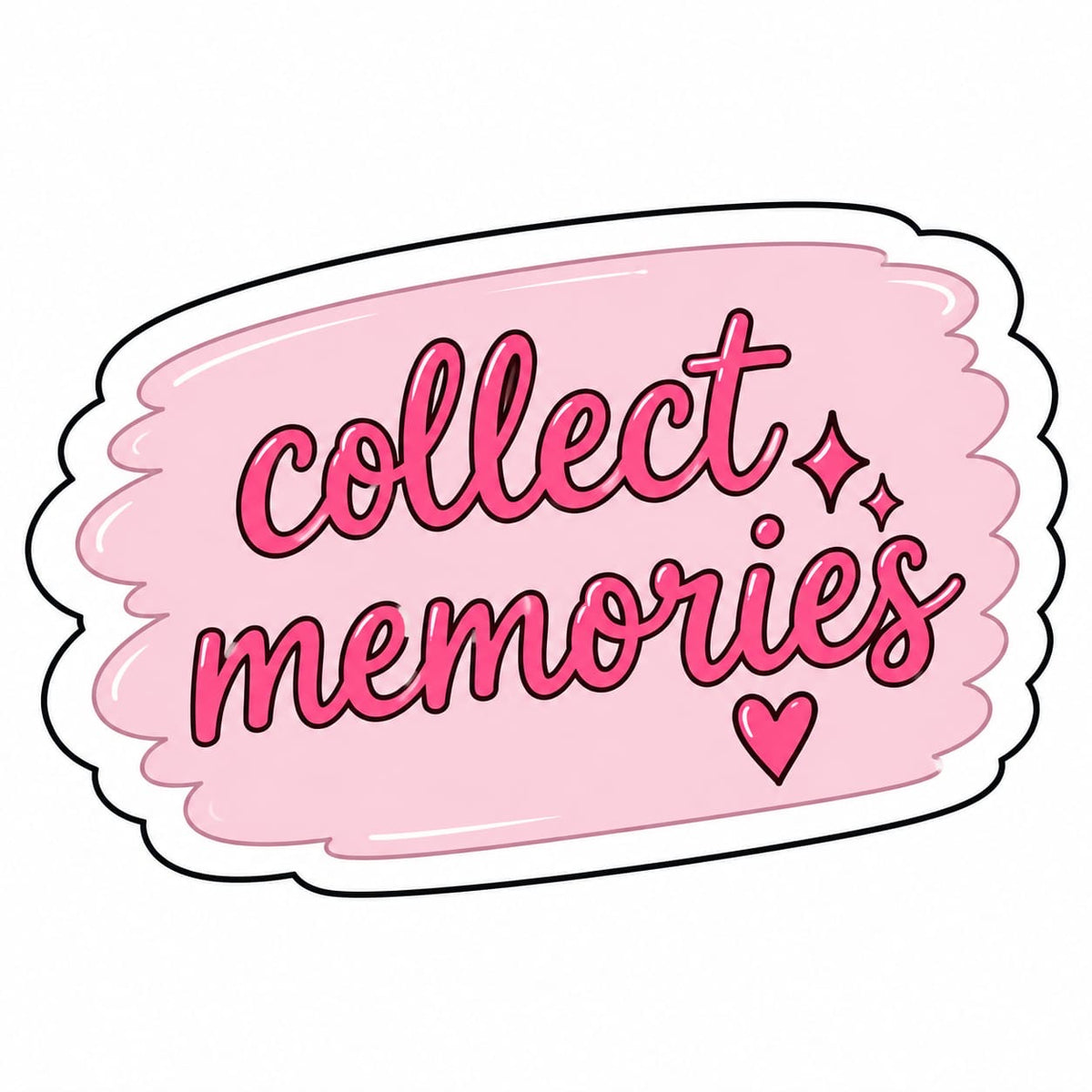 Collect Memories Metal Phone Charm Sticker