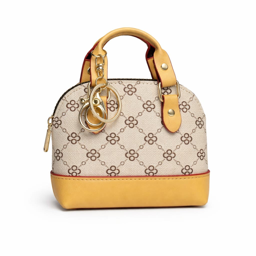 Mini bag charm key chain