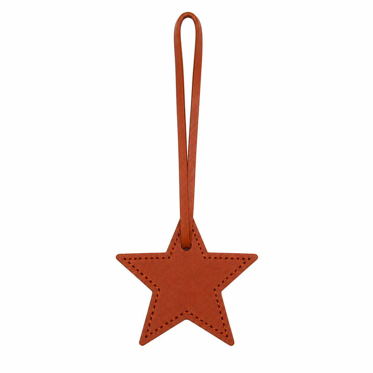 Star Leather Bag Charm