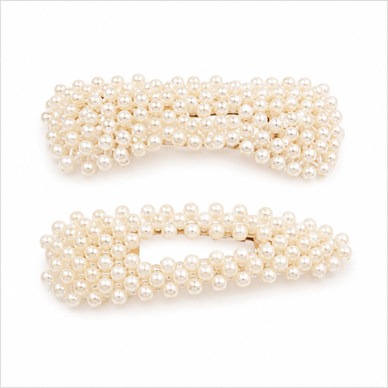 2pc pearl hair clips set
