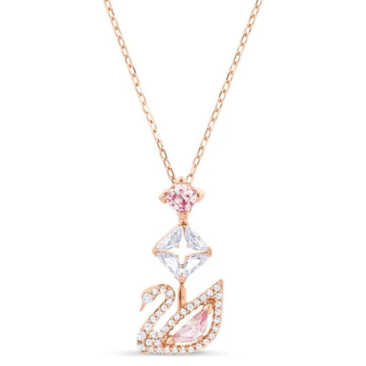 Swarovski Swan Pendant, Pink, Rose-gold tone plated (Immediate Delivery Available) COME’S WITH BRANDED PACKAGING
