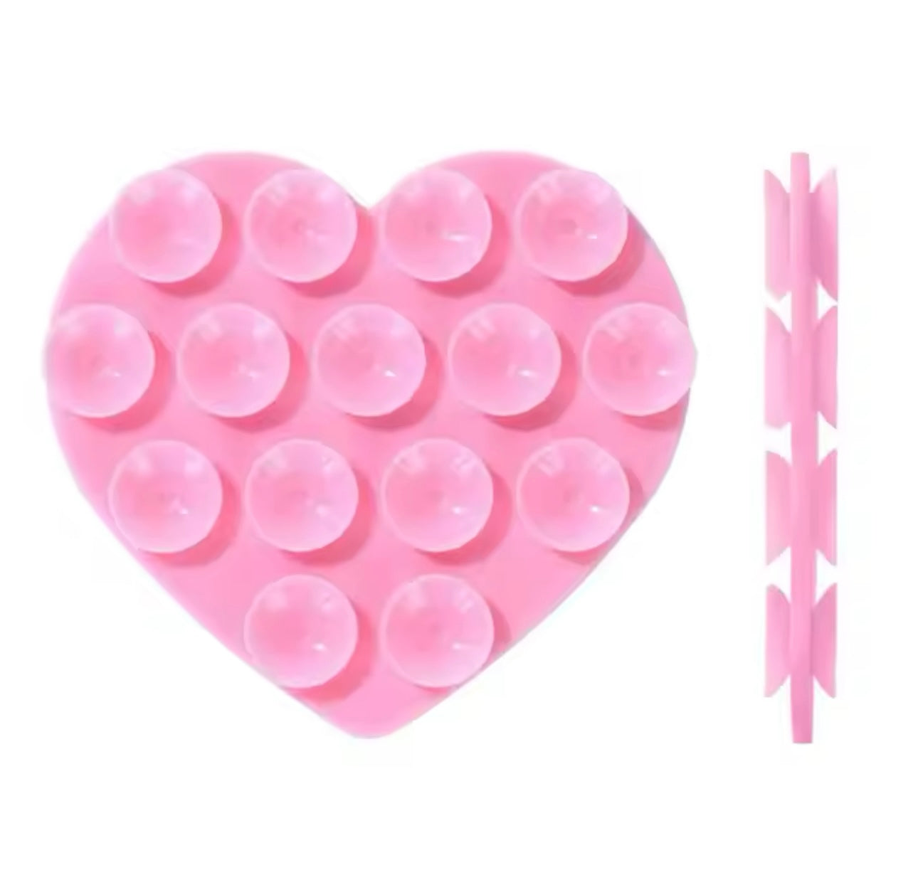 Light pink heart double side grippy