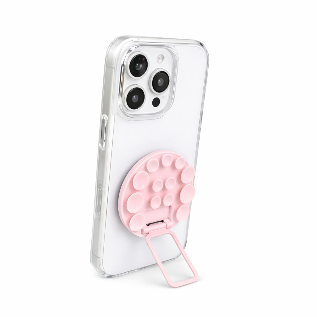 2 in 1 Silicon Suction Cup Phone Holder Stand