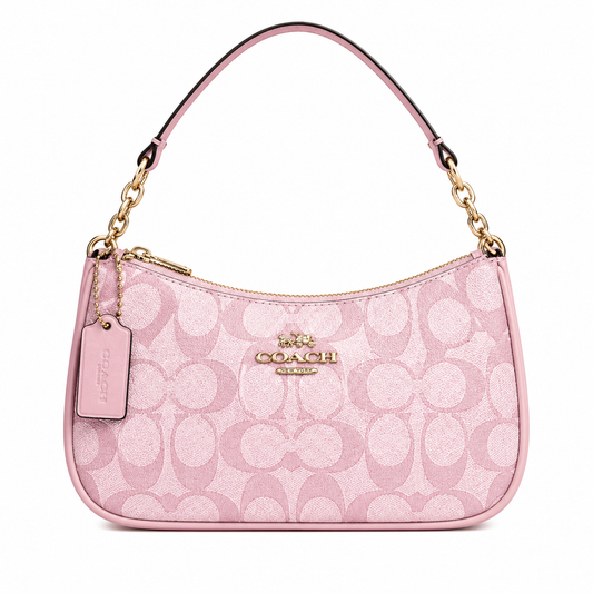 Pink Coach Terry shoulder bag(WITH DUST BAG BUT WITH KARFT BOX) (IMMEDIATE DELIVERY AVAILABLE )(HIGH QUALITY)