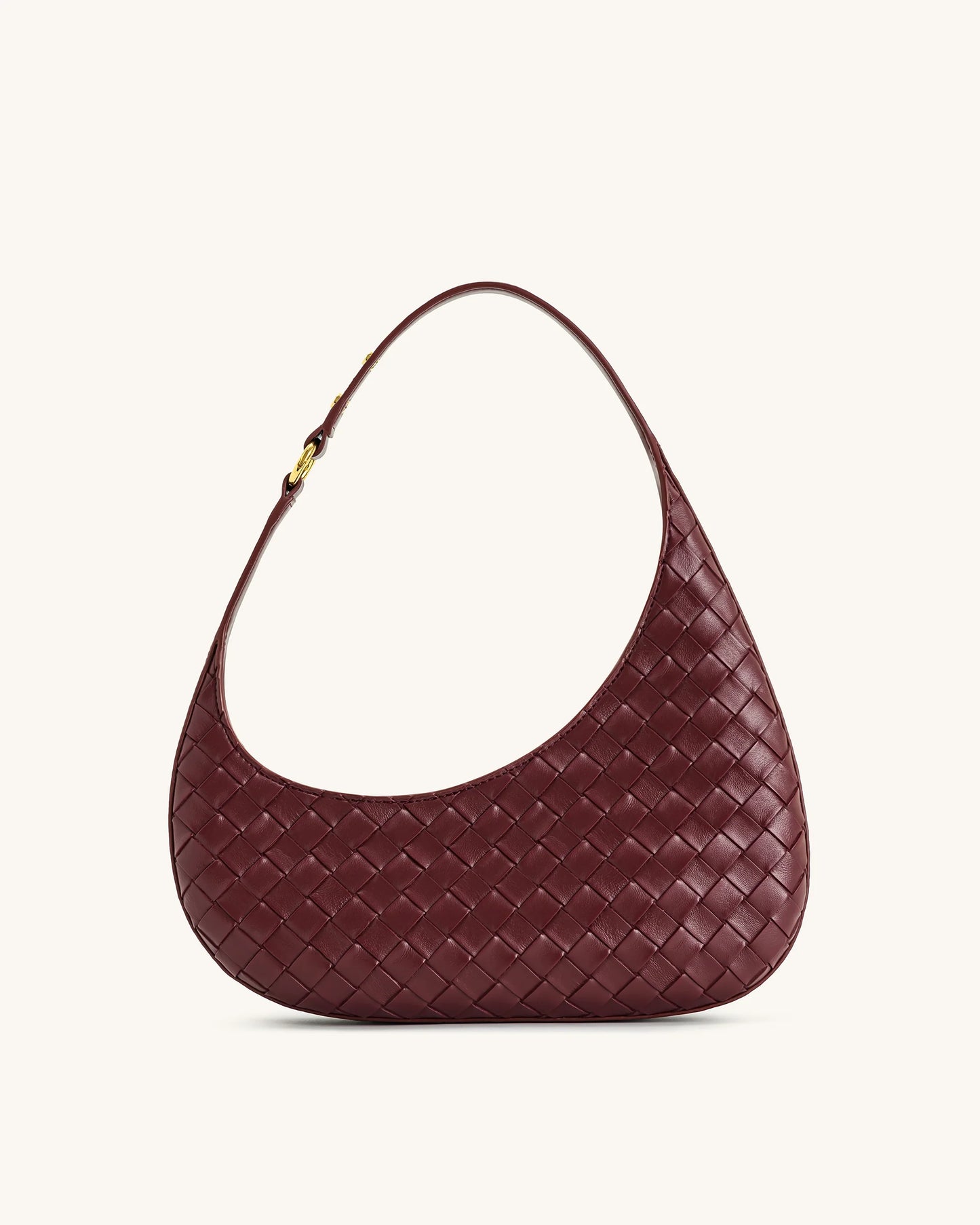 Harlee Weave Texture Shoulder Bag 
Burgundy