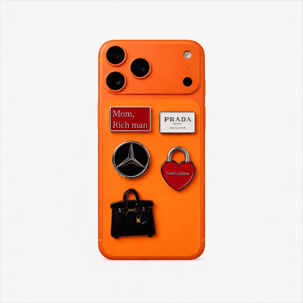 Metal Phone Charm Sticker Pack 
of 5 Bundle 4