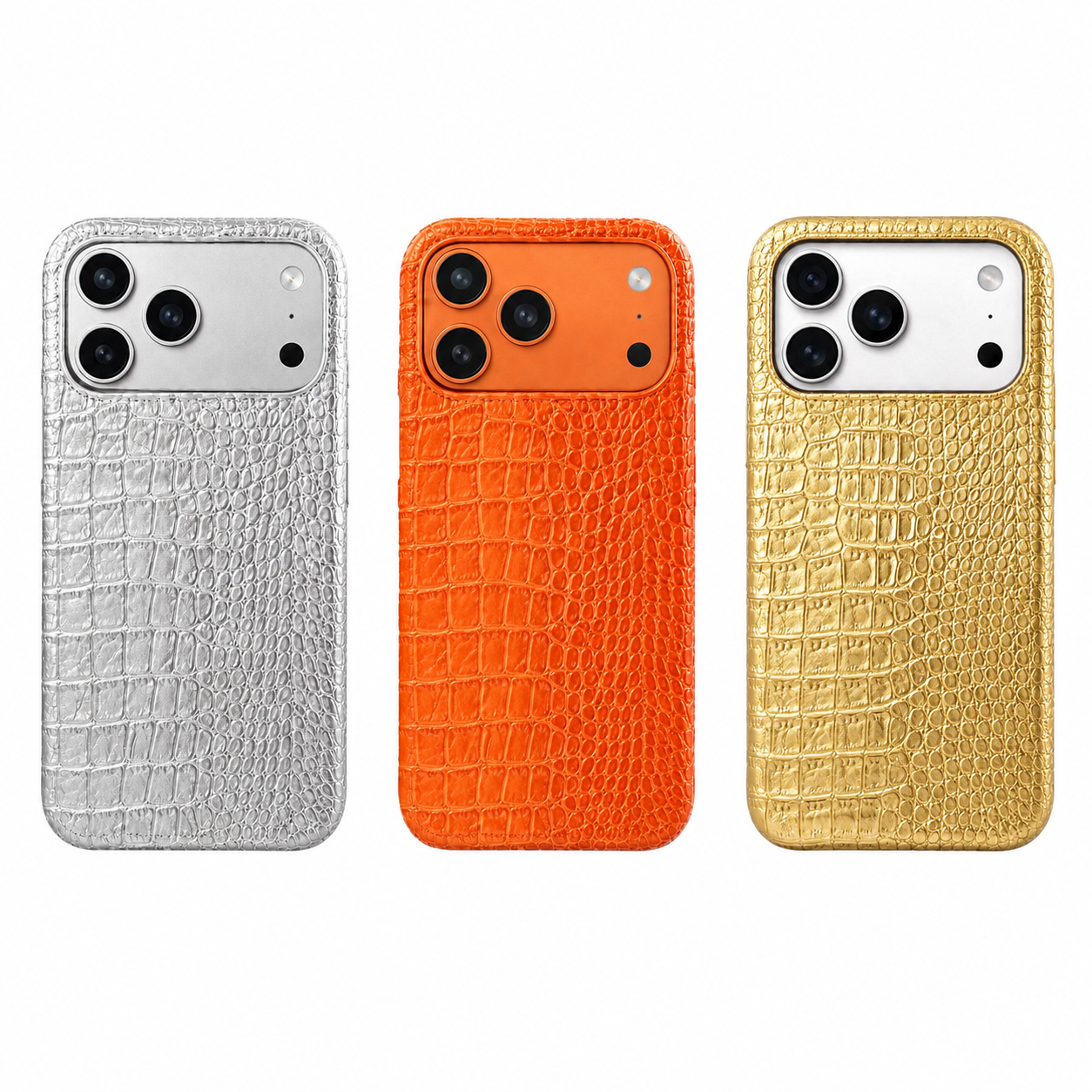 Crocodile Leather Phone Case 17 Pro Max