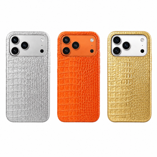 Crocodile Leather Phone Case 17 Pro Max