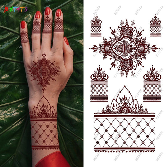 Maroon Royal Full Hand Mandala Mehndi Design