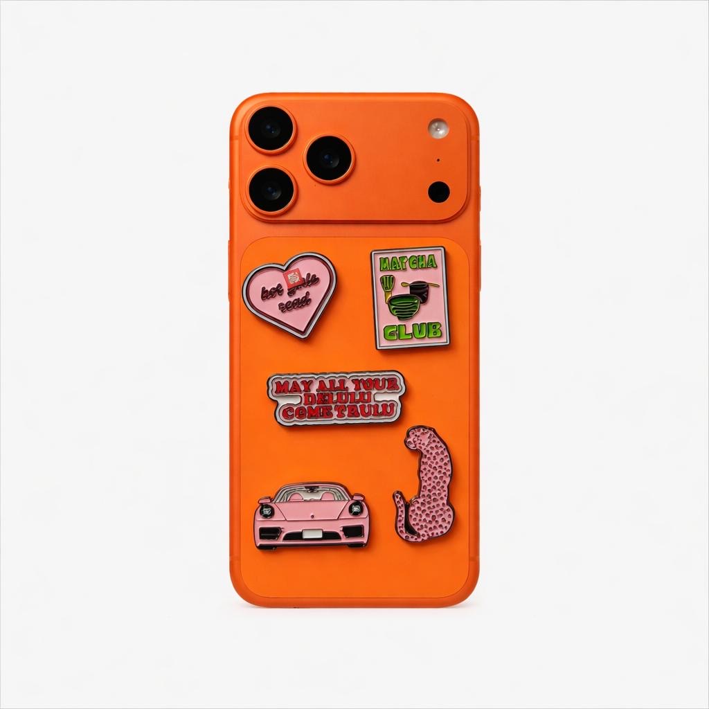 Metal Phone Charm Sticker Pack 
of 5 Bundle 2